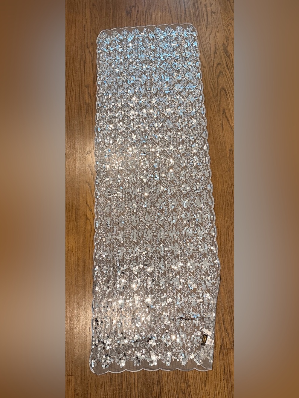 Silver Sequin Shawl from Kirks Folly DreamKeeper "Sparkle the World" Collection